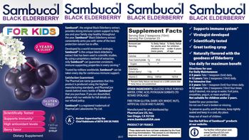 Sambucol Black Elderberry for Kids Berry Flavor - supplement