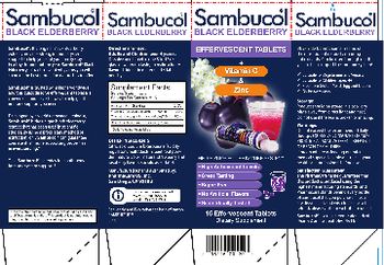 Sambucol Black Elderberry + Vitamin C & Zinc Effervescent Tablets - supplement