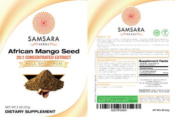 Samsara Herbs African Mango Seed - supplement