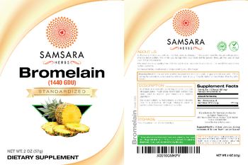 Samsara Herbs Bromelain (1440 GDU) - supplement