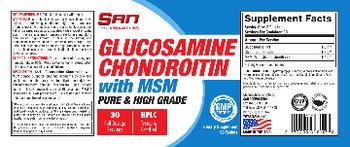 SAN Glucosamine Chondroitin With MSM - supplement