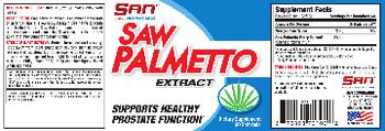 SAN Saw Palmetto Extract - supplement