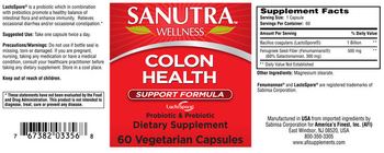 Sanutra Wellness Colon Health - probiotic prebiotic supplement