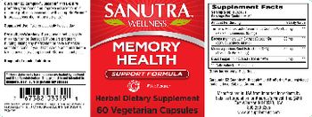 Sanutra Wellness Memory Health - herbal supplement