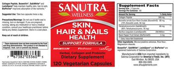 Sanutra Wellness Skin, Hair & Nails Health - herbal collagen and probiotic supplement