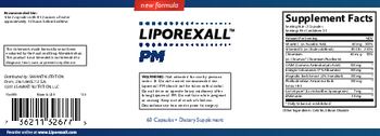 Savant Nutrition Liporexall PM - supplement