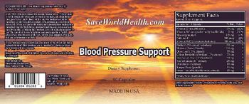 SaveWorldHealth.com Blood Pressure Support - supplement