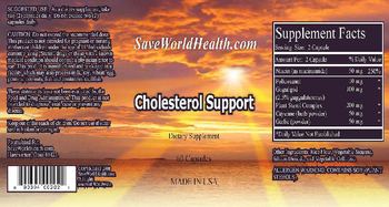 SaveWorldHealth.com Cholesterol Support - supplement