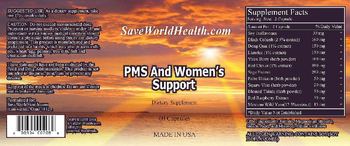 SaveWorldHealth.com PMS And Women's Support - supplement