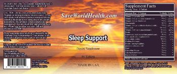 SaveWorldHealth.com Sleep Support - supplement