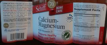 Schiff Calcium-Magnesium With Vitamin D - supplement