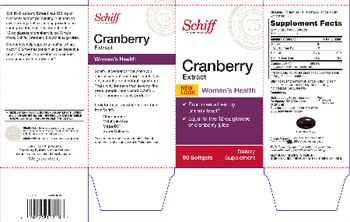 Schiff Cranberry Extract - supplement