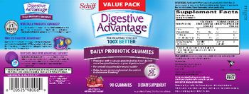 Schiff Digestive Advantage Daily Probiotic Gummies Superfruit Blend - supplement