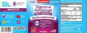 Schiff Digestive Advantage Daily Probiotics Digestive & Immune Support Superfruit Blend - supplement