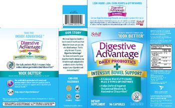 Schiff Digestive Advantage Daily Probiotics + Intensive Bowel Support - supplement