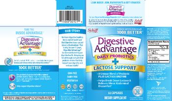 Schiff Digestive Advantage Daily Probiotics + Lactose Support - supplement