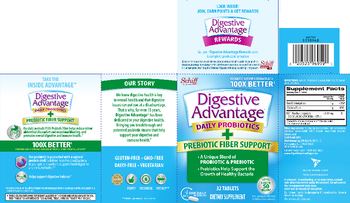 Schiff Digestive Advantage Daily Probiotics + Probiotic Fiber Support - supplement