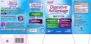 Schiff Digestive Advantage Probiotic Fiber + Daily Probiotic - supplement