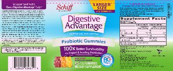 Schiff Digestive Advantage Probiotic Gummies - supplement