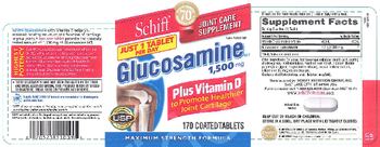 Schiff Glucosamine HCl 1,500 mg Plus Vitamin D - joint care supplement