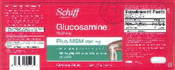 Schiff Glucosamine HCl 1500 mg Plus MSM 1500 mg - supplement