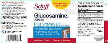 Schiff Glucosamine HCl 1500 mg Plus Vitamin D3 - joint care supplement
