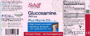 Schiff Glucosamine HCl 2000 mg plus Vitamin D3 - joint care supplement