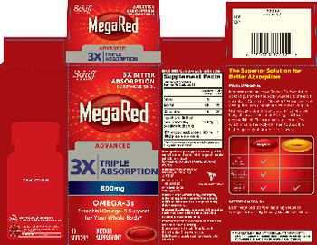 Schiff MegaRed Advanced 3X Triple Absorption 800 mg Omega-3s - supplement