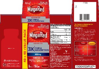 Schiff MegaRed Advanced 3X Triple Absorption 800 mg Omega-3s - supplement