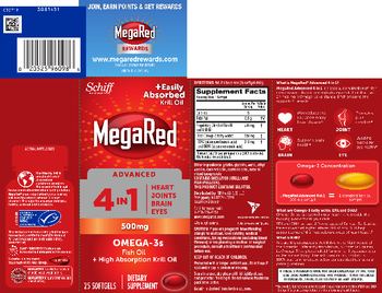 Schiff MegaRed Advanced 4 in 1 500 mg Omega-3s - supplement