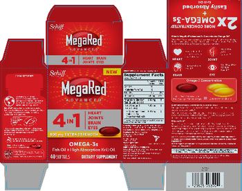 Schiff MegaRed Advanced 4 in 1 900 mg Extra Strenth Omega-3's - supplement