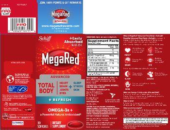 Schiff MegaRed Advanced Total Body + Refresh - supplement