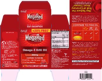 Schiff MegaRed Omega-3 Krill Oil 350 mg - supplement