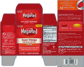 Schiff MegaRed Super Omega 500 mg - supplement