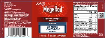 Schiff MegaRed Superior Omega-3 Krill Oil 2000 mg - supplement