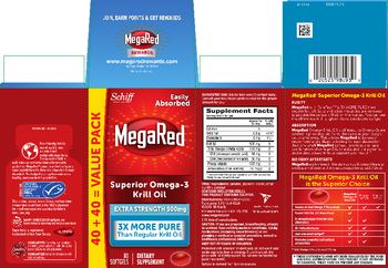 Schiff MegaRed Superior Omega-3 Krill Oil Extra Strength 500 mg - supplement