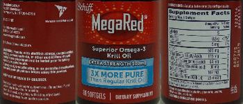 Schiff MegaRed Superior Omega-3 Krill Oil Extra Strength 500 mg - supplement