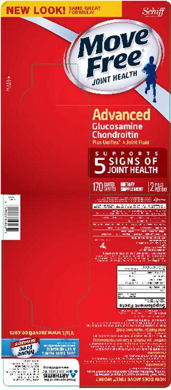 Schiff Move Free Advanced Glucosamine Chondroitin Plus Uniflex & Joint Fluid - supplement