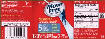Schiff Move Free Advanced Plus MSM & Vitamin D3 With Glucosamine + Chondroitin - supplement