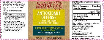 Schiff Nutrition Antioxidant Defense - supplement