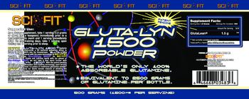 Sci-Fit Gluta-Lyn 1500 Powder - 