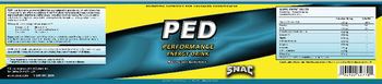 Scientific Nutrition For Advanced Conditioning SNAC PED Performance Energy Drink Raspberry Lemonade - supplement