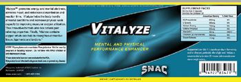 Scientific Nutrition For Advanced Conditioning SNAC Vitalyze - supplement
