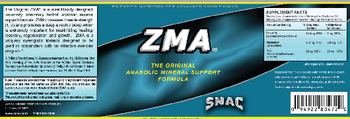 Scientific Nutrition For Advanced Conditioning SNAC ZMA - supplement