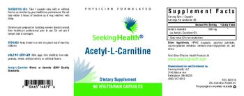 Seeking Health Acetyl-L-Carnitine - supplement