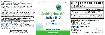 Seeking Health Active B12 with L-5-MTHF - supplement
