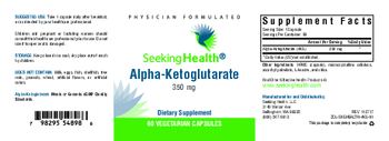 Seeking Health Alpha-Ketoglutarate 350 mg - supplement