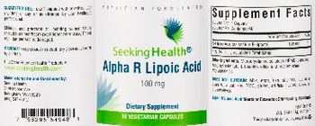 Seeking Health Alpha R Lipoic Acid 100 mg - supplement