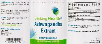 Seeking Health Ashwagandha Extract - supplement