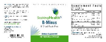 Seeking Health B-Minus - supplement